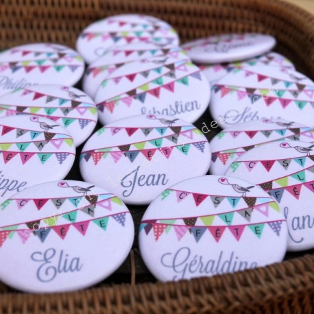 Les petits badges nominatifs personnalisés