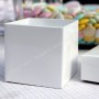 La petite boite cube blanc brillant