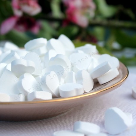 Les mini bonbons coeur menthe