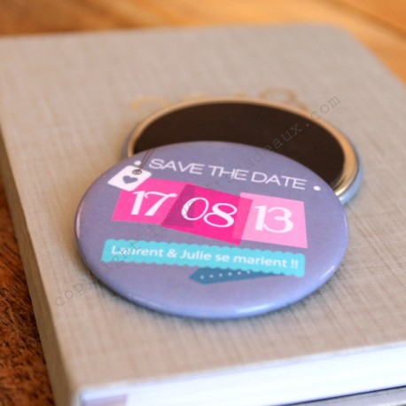 Magnet save the date "éphéméride"