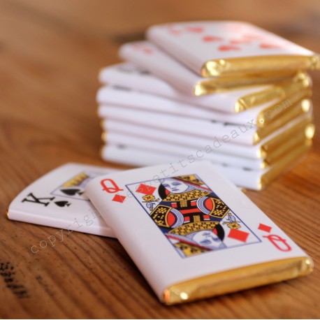 Les petits chocolats "jeu de carte"