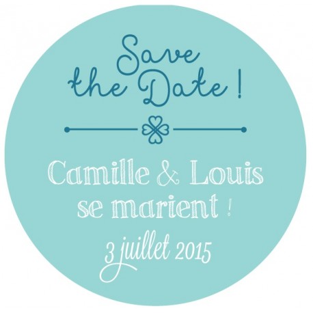 Magnet save the date "chapîteau"