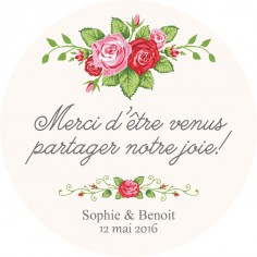Autocollant personnalisé "jardin anglais"