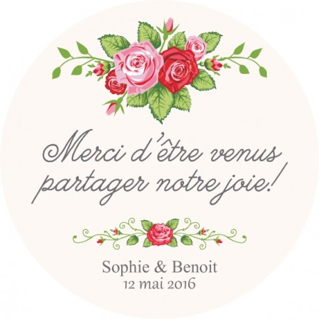 Autocollant personnalisé "jardin anglais"