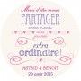 Autocollant personnalisé "magic day"