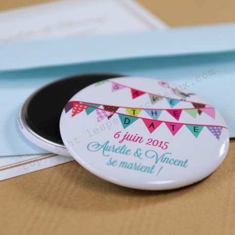 Magnet save the date "jour de fête"