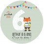 Autocollant personnalisé "anniversaire"