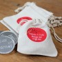 Mini pochette en lin personnalisée