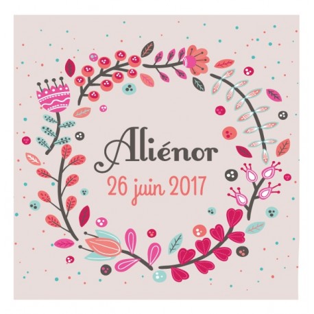 Autocollant personnalisé "vent d'été"