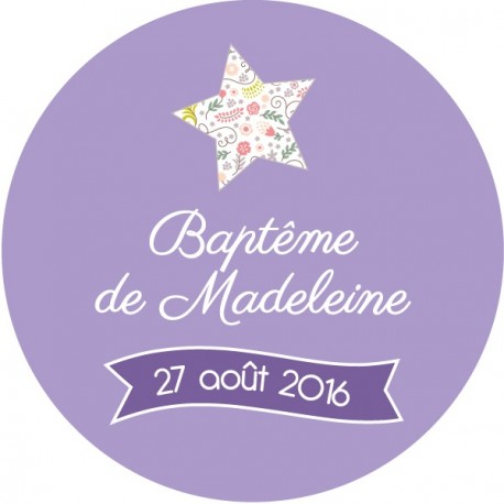 Sticker personnalisé "sweet day"