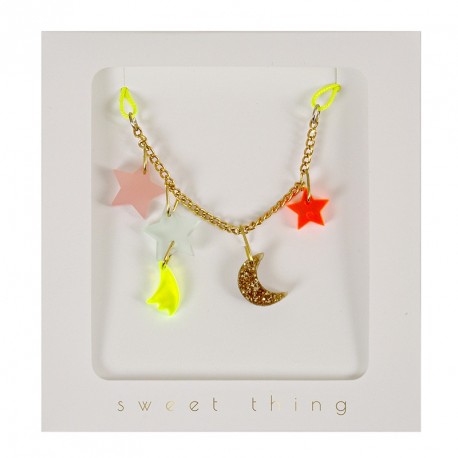 Le collier "étoiles et lune" 