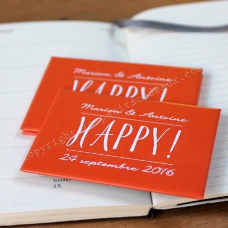 Le magnet personnalisé "happy"