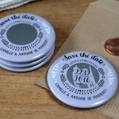 Aimant save the date à gratter "épilogue"