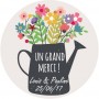 Autocollant personnalisé "au jardin"