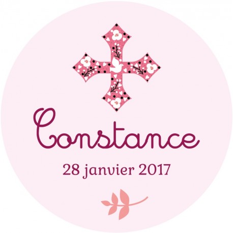 Autocollant personnalisé "credo [colombe]"