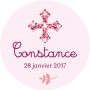 Autocollant personnalisé "credo [colombe]"