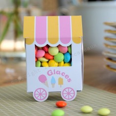 Boite à dragées "marchand de glace"