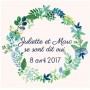 Autocollant personnalisé "l'heure bleue"