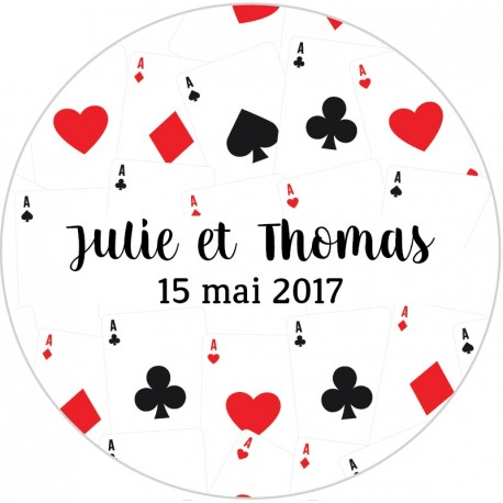 Autocollant personnalisé "full house"