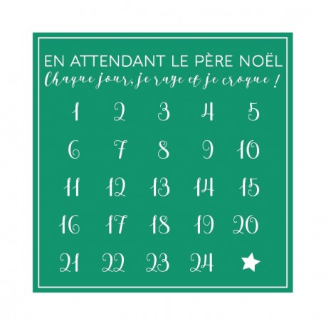 Sticker "calendrier de l'Avent" (par 10)
