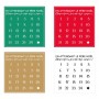 Sticker "calendrier de l'Avent" (par 10)