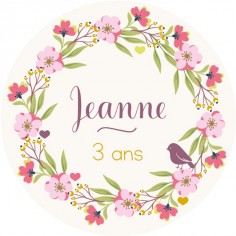 Autocollant personnalisé "bloom"