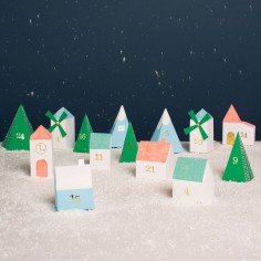 Calendrier de l'Avent village Meri Meri