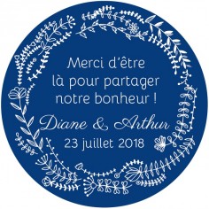 Autocollant personnalisé "passiflore"