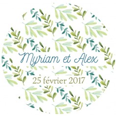 Autocollant personnalisé "méli mélo"