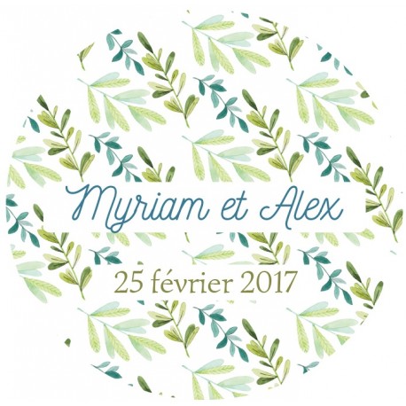 Autocollant personnalisé "méli mélo"