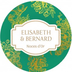 Sticker personnalisé noces d'or "Venise"