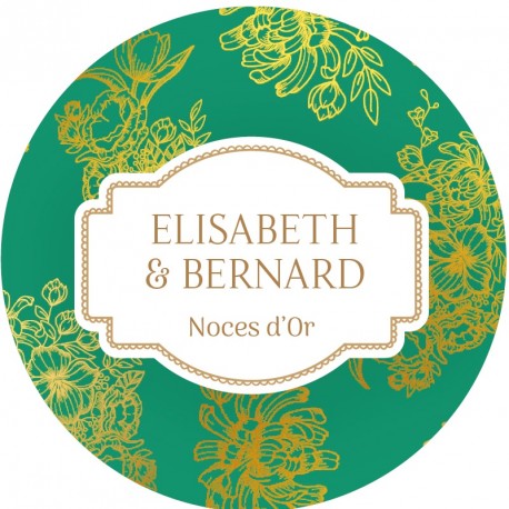 Sticker personnalisé noces d'or "Venise"