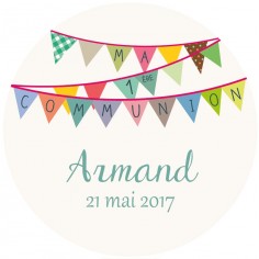 Autocollant "jour de communion" 