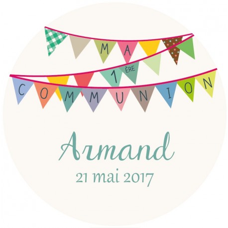 Autocollant "jour de communion" 