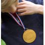 La médaille en chocolat XXL avec ruban
