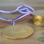 La médaille en chocolat XXL avec ruban