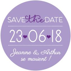 Magnet save the date "joli jour"
