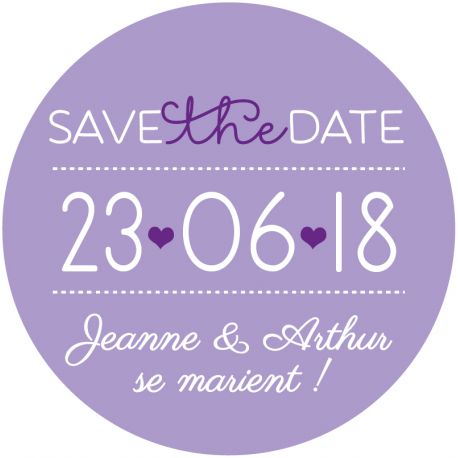 Magnet save the date "joli jour"