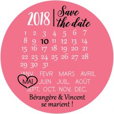Magnet save the date "rendez-vous"