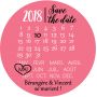 Magnet save the date "rendez-vous"