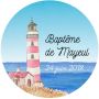 Autocollant personnalisé "le phare rouge"
