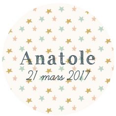 Autocollant personnalisé "ma bonne étoile"