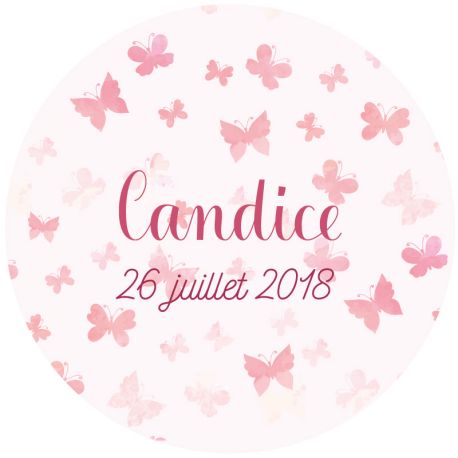 Autocollant personnalisé bien aimée