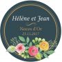 Sticker personnalisé noces d'or "memories"