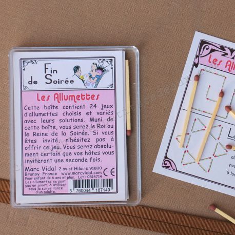 Petit jeu de fin de soirée [les allumettes]