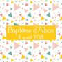 Autocollant baptême "littleday"