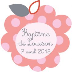Autocollant personnalisé "fleurette"
