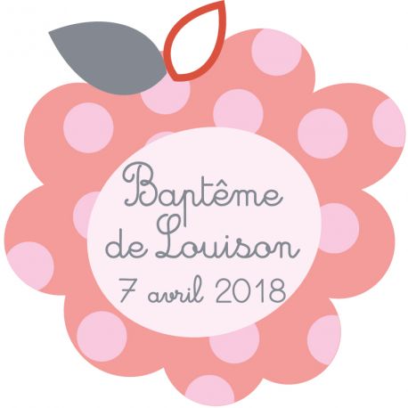 Autocollant personnalisé "fleurette"