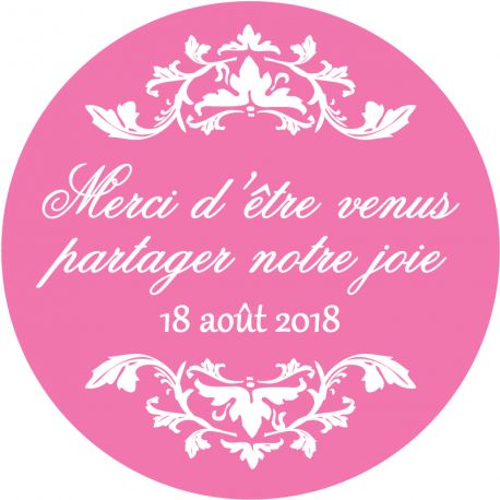 Autocollant personnalisé "à la cour"