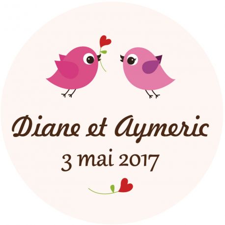 Autocollant personnalisé "birdies"
